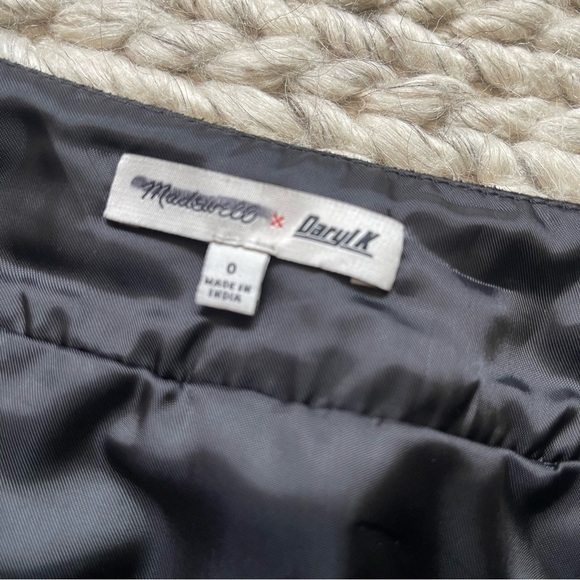 Madewell x Daryl K Black Suede Mini Skirt - Picture 6 of 7